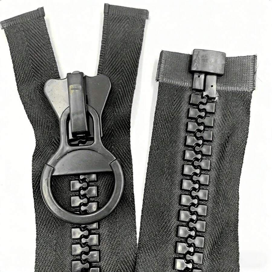 Extra Large #20 Black Zipper, Durable Resin Teeth, Suitable For Down Jackets, Tents, Boat Covers And Canvas Products (31/39/47 Inches) - 20# Zipper - View 1