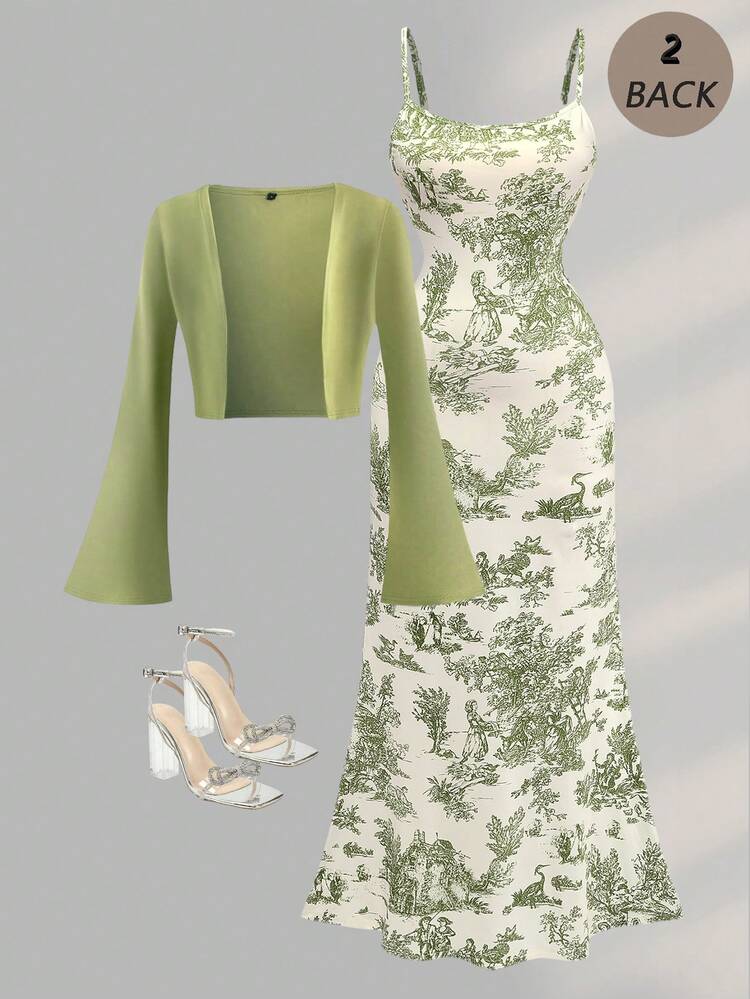 fit and flare dress with cardigan 15 Cute Outfit Ideas to Style a Cardigan with a Dress