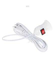 Extension Con Socket Para Foco 53 Metros decoración de cuarto hogar viaje cuarto herramientas para hombre accesorios para cuarto pop soket Producto de calidad - Blanco - Ver 6