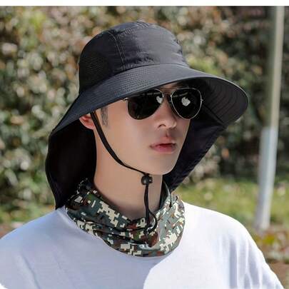 1 Mũ mùa hè dành cho nam/nữ, vành rộng, bảo vệ cổ và chống nắng. Thoải mái và bền bỉ, thích hợp cho các hoạt động ngoài trời. Mũ chống nắng phù hợp cho cả nam và nữ.