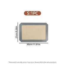 1/2/3片装可重复使用烘焙垫，不粘硅胶内衬，耐热烘焙垫，适用于烤箱，可用于烘焙饼干、马卡龙、面包、蛋糕、披萨、鸡翅、烤肉等。尺寸分别为42厘米（16.53英寸）*29.5厘米（11.61英寸）和30厘米（11.81英寸）*21厘米（8.26英寸）。是婚礼、周年纪念、母亲节礼物、烹饪派对、厨房派对、家庭聚会、甜点派对的理想之选。 - - - 查看 11