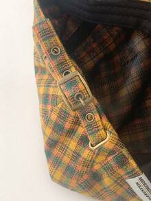 复古英伦格纹报童帽，百搭贝雷帽款式，女士春夏款 - 彩色 - 查看 10