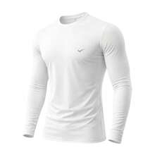 Thermal Base Layer Shirt, UV Protection, Compression Shirt For Cold And Heat, Men's Blouse - FENIX - Blanco. - Ver 2
