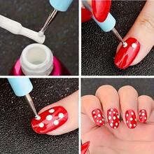 9 pièces Set d'outils de pointillage pour les ongles, outils en céramique pour poterie d'argile, pointes en silicone, bâtonnets en acier inoxydable, stylo à creuser, fournitures de graffiti DIY - Multicolore - Voir 4