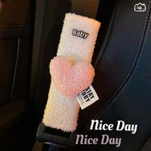 Miếng đệm vai dây an toàn ô tô, thiết kế hình trái tim trang nhã, phù hợp cho mọi mùa, dễ thương và tinh tế. - Miếng đệm vai hình gấu - Xem 15