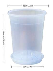 1pc Transparent Planter For Orchids, Clear Pot For Viewing Roots, Suitable For Phalaenopsis - Multicolor - View 15