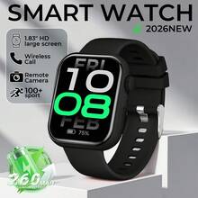 1.83 Inch HD Smart Watch, Unisex, Full Touch Screen, Fitness Tracker Compatible With IOS And Android, Bluetooth Sync, Call & Message Reminder, Social Notifications, Pedometer, Music Control, Alarm, Weather, Calculator, Perfect Daily Wear Gift - View 9
