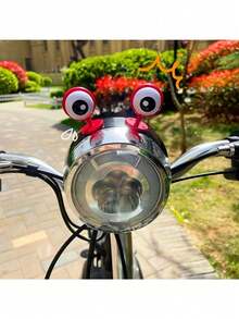 Conjunto de 2 peças [Inclui dois pontos de cola grandes] Decorações para olhos de bicicleta elétrica, acessórios divertidos para olhos de capacete, acessórios fofos para modificação de bicicletas e motocicletas, enfeites exclusivos para luzes de skate - A - Ver 2