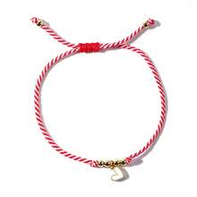 1 pièce Bracelet pendentif cœur en perles de cuivre minimaliste et à la mode, bracelet en perles de cuivre, bracelet tressé coloré, bracelet empilable, bracelet pour meilleure amie, bracelet de couple, bracelet d'ami, cadeau d'anniversaire, cadeau de famille, cadeau porte-bonheur, cadeau de la Saint-Valentin, cadeau d'anniversaire de mariage - Multicolore - Voir 10