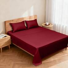 SERAPHINEX Sheet Sets With Pillowcases - Wine Red - View 10