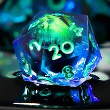 1pc Rotating D20 Eyeball Polyhedral Dice, Transparent Resin Handmade Dice For Role-Playing Games, Board Games, MTG, Pathfinder, RPG, Party Gifts And Decorations - Multicolor - View 23