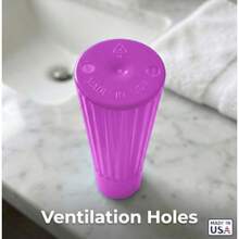 Toothbrush Holder Blue Pink Made In USA With Ventilation Holes For Toothbrush Covers Toothbrush Holder Toothbrush Soft Durable Design Hygienic Bathroom Accory - 藍粉紅色 - 查看 5