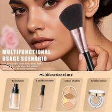 Bộ dụng cụ trang điểm 25 món bao gồm: Bộ 24 cọ trang điểm + 1 hộp đựng. - Nhiều màu - Xem 5