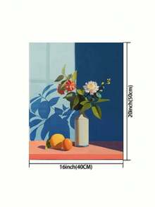 一套DIY数字油画套装，独特的艺术工艺品，无框画作，适合卧室装饰和艺术墙，无需绘画基础，简单有趣的绘画方法，实现您的绘画梦想，沉浸在多彩的世界中，每一笔都是自我表达，为生活增添浪漫，是送给家人和朋友的最佳礼物，节日礼物，40*50厘米 - 藍色 - 查看 3
