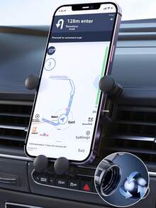 1 Giá đỡ điện thoại di động gắn cửa gió điều hòa ẩn, thiết kế sáng tạo, đa năng cho ô tô, dùng cho cửa gió điều hòa tự động. - B - Xem 4