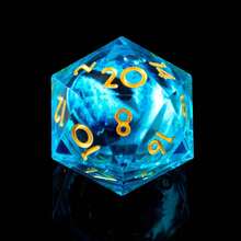 1pc Rotating D20 Eyeball Polyhedral Dice, Transparent Resin Handmade Dice For Role-Playing Games, Board Games, MTG, Pathfinder, RPG, Party Gifts And Decorations - Multicolor - View 13