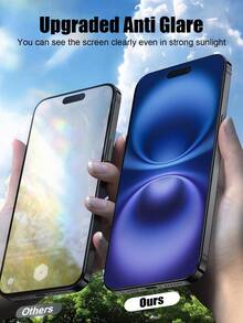 3片装磨砂防窥屏保护膜,兼容苹果17 Pro Max/17 Pro/17 Air/17e/17/16 Pro Max/15/14 Plus/13/12/11 Pro Max/X/XS/MAX/XR等机型。磨砂防窥设计,安装简便无气泡,触感顺滑,防水防指纹,防撞防刮,高品质时尚手机配件。 - 黑色 - 查看 5