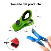 Clips para Bolsas de Alimentos 24 Piezas Magnético Clips de Cocina para Refrigerador Adecuado para Almacenamiento de Alimentos Sellado Hermético Aperitivos 8 Colores - Amarillo Prpura Negro Blanco Verde Claro Rojo Naranja Rojizo Azul - Ver 2