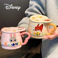 Disney 官方朱迪·霍普斯和尼克·王尔德陶瓷马克杯，新款高品质牛奶杯家用水杯 - 彩色 - 查看 2