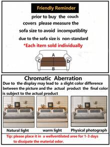 1 chiếc vỏ đệm sofa bằng vải chenille mềm mại, bảo vệ ghế sofa đa năng dùng được cả bốn mùa, vỏ bọc sofa chống trượt tối giản hiện đại, chống bụi và có thể giặt được, tươi mới và thời trang, thân thiện với thú cưng, phù hợp với sofa hình chữ L và sofa 1/2/3/4 chỗ ngồi. - Màu xám đen - Xem 5