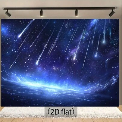 1-Piece Set, Milky Way Night Sky Background Cloth, Starry Night And Space Galaxy Theme, Perfect For Decorating And Photography Props, Suitable For Indoor And Outdoor Scenes