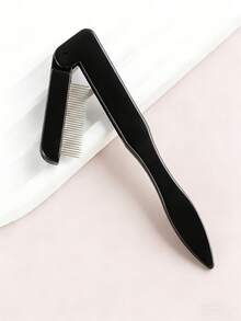 2/1 pieza Peine recto plegable mini para cejas y pestañas, con separador de dientes de metal y cepillo de rímel, para rizar y alargar las pestañas, herramienta de belleza. - Multicolor - Ver 7