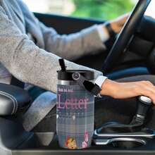 30oz  LOVE LETTER Stanley Style Tumbler Wrapped Graffiti SGRHO Mug - 白色 - 查看 4