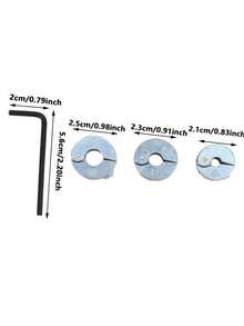 1Set Metric And Imperial Drill Limit Rings, Woodworking Drilling Depth Limiters, And Fried Dough Twists Drill Bit Thrust Rings And Locking Collars - Drill Bit Limiting Ring - View 3