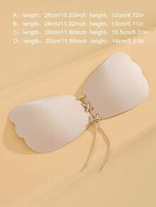 2pcs/1 Pair Strapless Invisible Bra, Reusable Foldable Bra, Women Invisible Bra, Backless Invisible Bra, Comes With Nipple Covers, Plus Size Bra, Suitable For Most - Multicolor - View 6