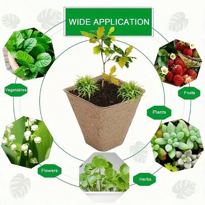 1pc Paper Flower Pot, Retro Style Seed Cultivation Pot And Tray, Multi-Component, Suitable For Indoor And Outdoor Planting, Transplanting Tool, Germination Starter Kit