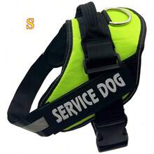 1 pieza Chaleco reflectante con correa, diseño sin tirones con asa y acolchado de malla, adecuado para cachorros XXS-XL, incluye 2 parches de servicio desmontables, suministros para mascotas - Multicolor - Ver 17