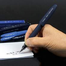 Pluma estilográfica ergonómica con forma triangular (tinta no incluida) color aleatorio 1 pieza - Pluma estilográfica con cuerpo de color sólido - Ver 3