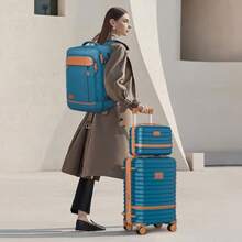 Joyway - Juego de equipaje de mano Azul 4 piece sets 13/20 Laggage de viaje expandible Hardside con bloqueo Tsa - Azul - Ver 2