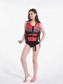 Adult Swimming Vest; Adult Surfing Buoyancy Suit; Portable Kayak And Fishing Life Jacket, No Inflation Required - Multicolor - View 5