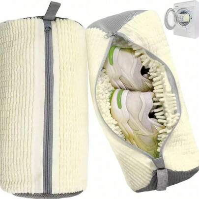 1 túi đựng giày giặt máy, phù hợp với nhiều loại giày - Màu xám với khóa kéo màu xanh dương, lớp lót cách nhiệt mềm mại, bảo vệ quần áo hiệu quả, đặc biệt thích hợp cho giày thể thao và giày thường ngày. Túi giặt này cũng là lựa chọn lý tưởng cho du lịch, túi du lịch và phụ kiện du lịch. Vật dụng không thể thiếu trong mùa tốt nghiệp.