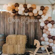 10 Zoll neutrale Ballons, vintage Kaffeebraun, Beige & Weiß Latex Helium Ballons für Hochzeit, Herbst Baby-Shower, Thanksgiving, Cowboy Themen Geburtstags Dekoration - A-1 - Übersicht 4