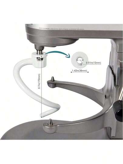 Lưỡi đánh trứng cho máy trộn đứng 5 lít, KA-5L. Móc nhào bột cho máy trộn đứng 5-6 lít, phụ kiện hỗ trợ máy trộn đứng, phụ kiện và vật dụng móc nhào bột cho máy trộn.