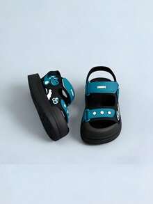Sandal hở mũi đính nơ đá lấp lánh dễ thương cho bé gái, sandal thoáng khí cho kỳ nghỉ biển. - màu xanh lá - Xem 3