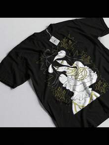 Overlord Ainz T-Shirt Ooal Gown Albedo Skull Demon Girl Succubuss Shirt All Size - màu đen - Xem 1