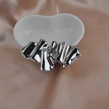 1pc Thick Jewelry French Brooch Design, Niche, Luxury, Stainless Steel, Asymmetrical Pleated, Star Style, Suitable For Coat, Sweater, Corsage Pin - Multicolor - View 5