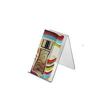 Azar Displays 515415 exhibidor de caballete acrílico de 2.5 pulgadas de ancho por 5 pulgadas de profundidad por 4.125 pulgadas de alto paquete de 10 - Claro - Ver 2