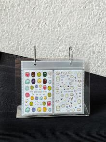 Album đựng sticker nghệ thuật làm móng dung lượng lớn bằng thép không gỉ, giá trưng bày sticker, kệ trưng bày cho tiệm nail, bao gồm 17 trang bên trong (không kèm sticker). - Nhiều màu - Xem 2