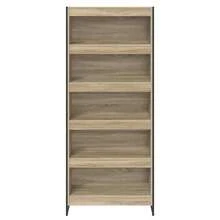 Libreria 2 pezzi Sonoma 80 x 30 x 155 cm Legno composito - Castano - Visualizzare 5