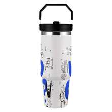 30oz  Who Cares? Stanley Style Tumbler Wrapped Graffiti SGRHO Mug - trắng - Xem 3