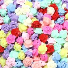 100 pcs Manik Resin Mawar Mini Warna-warni, Sempurna untuk Membuat Kalung, Gelang, Bangle, Gantungan Kunci dan Aksesori Perhiasan Lainnya - mawar - View 6