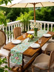 1 chiếc khăn trải bàn hình chữ nhật họa tiết hoa nhí, khăn trải bàn ngoài trời, phong cách đồng quê, khăn trang trí bàn cắm trại có thể gấp gọn, có thể giặt, thích hợp cho bàn cà phê, tủ đựng đồ, tủ bếp, trang trí mặt bàn, trang trí nhà cửa hàng ngày, thích hợp cho tiệc tùng ở nông thôn, dã ngoại, tiệc tùng, kỳ nghỉ, trang trí cắm trại, mọi mùa, xuân/hè. - Nhiều màu - Xem 8