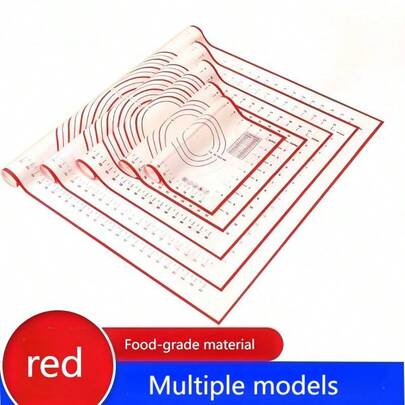 1 tấm lót nướng bằng silicon, chống dính, có thể tái sử dụng, có vạch chia độ, thích hợp cho bánh ngọt, bánh quy và các loại bánh khác, chịu nhiệt, chống trượt, dễ vệ sinh, tiết kiệm không gian lưu trữ, tấm lót nướng silicon dùng cho gia đình và nhà hàng.