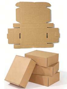 Hộp carton nhỏ lượn sóng (30 chiếc/15 chiếc/1 chiếc), thiết kế tối giản và thời trang, chắc chắn và bền bỉ, lý tưởng để đóng gói sản phẩm, gửi thư, làm quà tặng tiệc tùng và ngày lễ, quà sinh nhật. - K - Xem 5