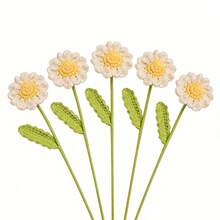 1pc/3pcs/5pcs Artificial Crochet Sunflower, Rose, Tulip, Lily Flower, Fake Flowers, Lifelike Flowers, Desktop Decor, Wall Decor, Suitable For Birthday Gift, Anniversary Gift, Mother's Day Gift, Christmas Gift, Event & Home Decor, Valentine's Day Gift - Multicolor - View 51
