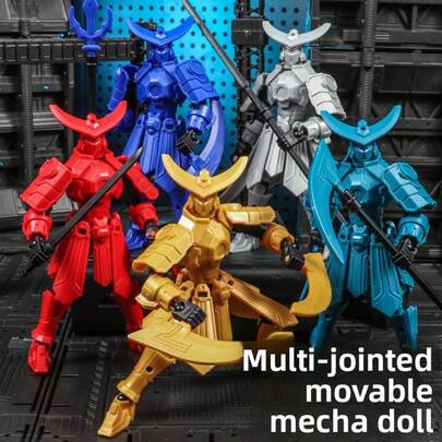 New Mokushi Mecha Lucky Doll 13 Movable Joints Doll Figure 3rd Generation Mannequin Figurine, Graduation Gift, Holiday Present